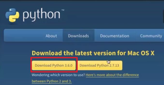 Python-tutorials-Python-installation-Mac-OS-X-Go4Expert