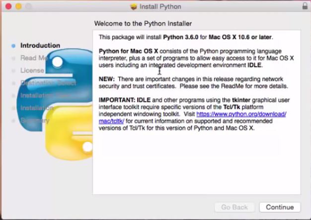 Python-tutorials-Python-installer-Mac-OS-X-Go4Expert